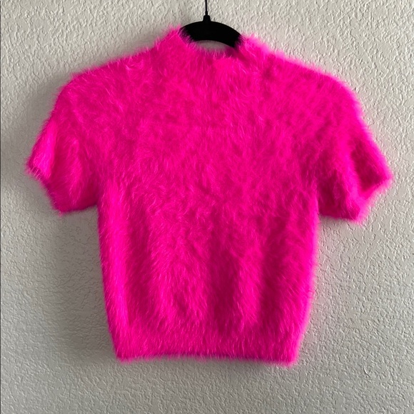 Pilcro Tops - NWOT ANTHROPOLOGIE Fuzzy Pink Women's Top - PILCRO